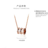 925 Sterling Silver Round Charm Pendant Necklace for Women