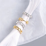 925 Silver Punk Hip-Hop Link Chain Stud Earrings