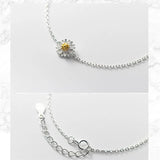925 Silver Daisy Chain Bracelet for Women