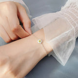 925 Silver Daisy Chain Bracelet for Women