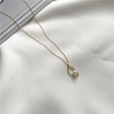 925 Sterling Silver Pearl Chain Choker Necklace for Women