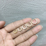 925 Silver Gothic Zircon Hoop Earrings for Women Men