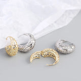 925 Silver Bohemian Unusual Earrings Women Party Jewelry Gift
