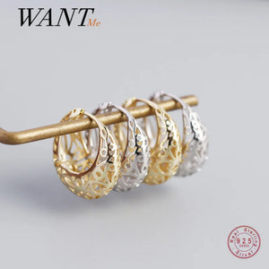 925 Silver Bohemian Unusual Earrings Women Party Jewelry Gift