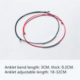 925 Silver Curved Tube Bracelet Red Rope Tibetan Buddhist Bangle