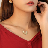 925 Silver Geometric Bohemian Pendant Chain Necklace for Women