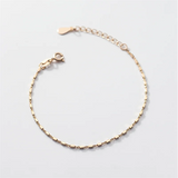 925 Silver Geometric Cuban Chain Bracelet for Women