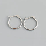 925 Hoop Earrings 925 Sterling Silver Party Charm Jewelry