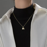 S925 Zircon Key Lock Pendant Chain Necklace for Women
