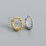 925 Sterling Silver Circle Hoop Earrings Party Jewelry