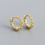 925 Sterling Silver Circle Hoop Earrings Party Jewelry
