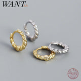 925 Sterling Silver Circle Hoop Earrings Party Jewelry