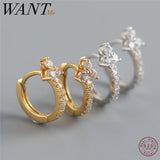 925 Sterling Silver Floral Stud Earrings for Women - Birthday Party Jewelry Gift