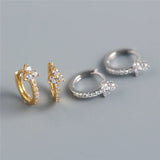 925 Sterling Silver Floral Stud Earrings for Women - Birthday Party Jewelry Gift