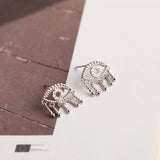 Demon Eye Tassel Stud Earrings 925 Sterling Silver Bohemia Accessories