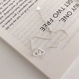 WANZHOU Sterling Silver Love Bracelet Ladies Heart Interlocking Sweet Jewelry