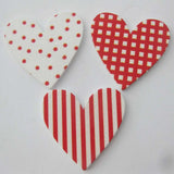 WBNWGG 34MM*36MM Love Wooden Buttons Mix 30Pcs