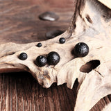 10PCS Ebony Meteorite 6mm 8mm 10mm Wooden Beads For Jewelry Making