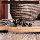 10PCS Ebony Meteorite 6mm 8mm 10mm Wooden Beads For Jewelry Making