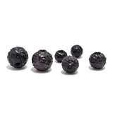 10PCS Ebony Meteorite 6mm 8mm 10mm Wooden Beads For Jewelry Making
