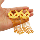 Bright Dubai Tassels Earrings Eardrop African Ethiopian Arab Women Girls