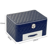 3-layer Large Jewelry Box High Capacity Storage Organizer