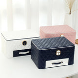 3-layer Large Jewelry Box High Capacity Storage Organizer