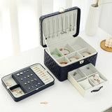 3-layer Large Jewelry Box High Capacity Storage Organizer