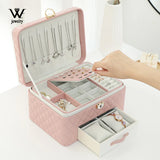 3-layer Large Jewelry Box High Capacity Storage Organizer