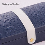 Arched Portable PU Jewelry Box 2 Layers