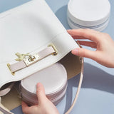 Portable Leather Jewelry Box 2Layers Small Earring Ring Packaging