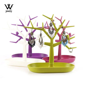 Bird Jewelry Display Stand Tray Tree Organizer Holder