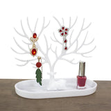Red Deer Tree Jewelry Display Stand Tray Storage