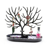 Red Deer Tree Jewelry Display Stand Tray Storage