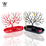 Red Deer Tree Jewelry Display Stand Tray Storage