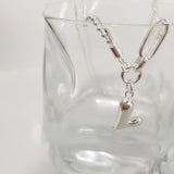 925 Silver Heart Pendant Necklace Romantic Gift Jewelry