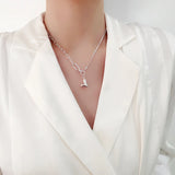 925 Silver Heart Pendant Necklace Romantic Gift Jewelry
