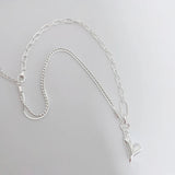 925 Silver Heart Pendant Necklace Romantic Gift Jewelry