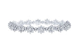 925 Flower Crystal Bracelet - Sterling Silver Gemstone Jewelry