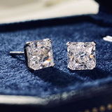 WEGARST 925 Silver Moissanite Diamonds Earrings Ear Studs