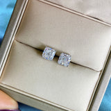 WEGARST 925 Silver Moissanite Diamonds Earrings Ear Studs