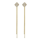925 Silver Drop Earrings Long Dangle Tassels Korea Party Gift