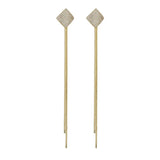 925 Silver Drop Earrings Long Dangle Tassels Korea Party Gift