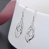 925 Silver Drop Earrings for Wedding