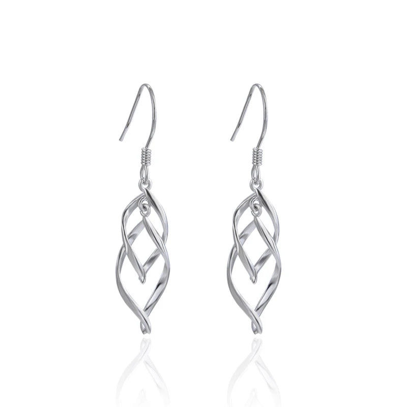 925 Silver Drop Earrings for Wedding