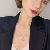 Fashion Silver Cross Pendant Necklace for Women