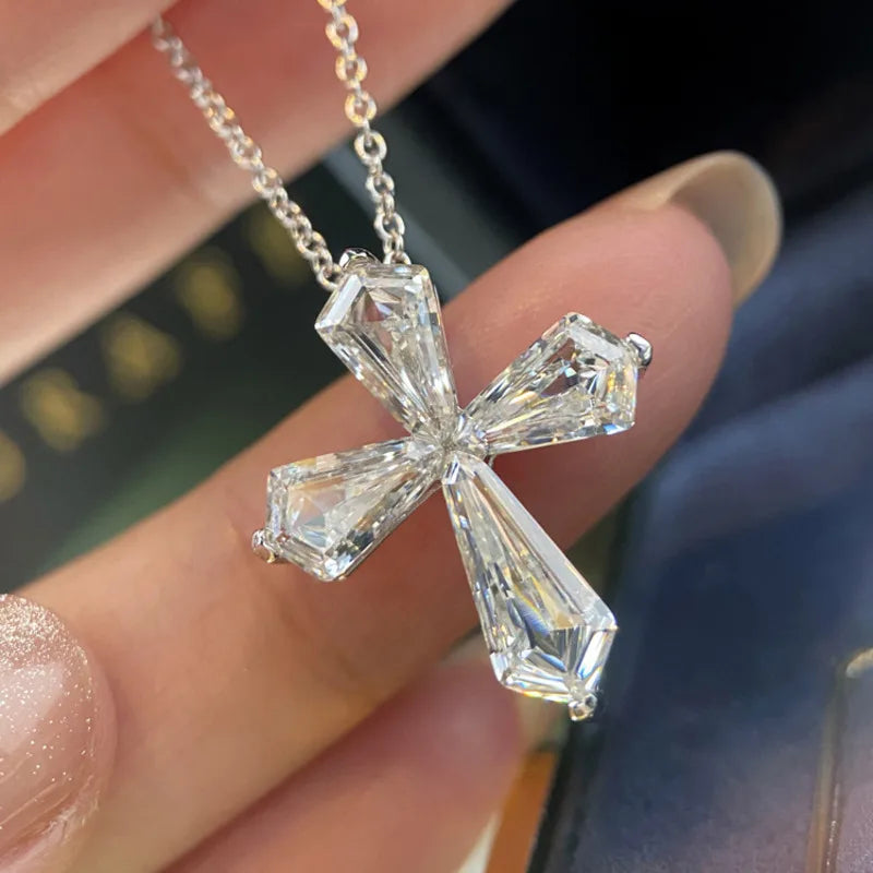 Fashion Silver Cross Pendant Necklace for Women