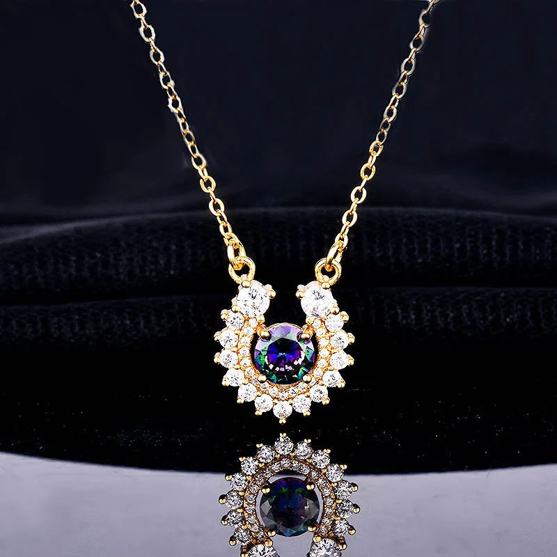 Pink Princess Hot Silver Wedding Necklace & Pendants