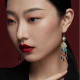 Vintage Tassel Silver Ring for Women Wedding