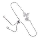 CZ Butterfly Bracelet for Women Girls Kids